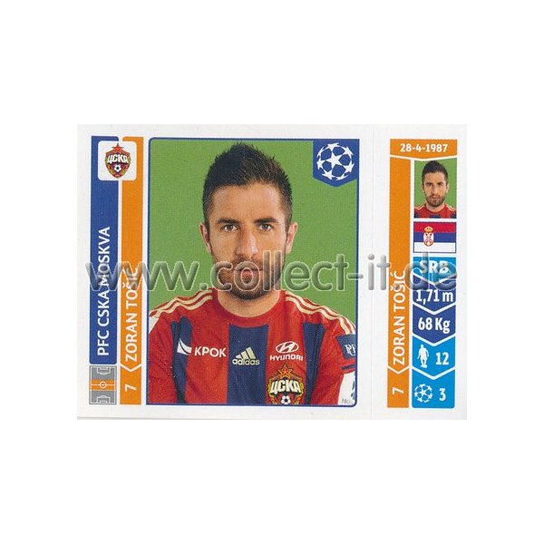 Sticker 388 - Zoran Tosic - PFC CSKA Moskva