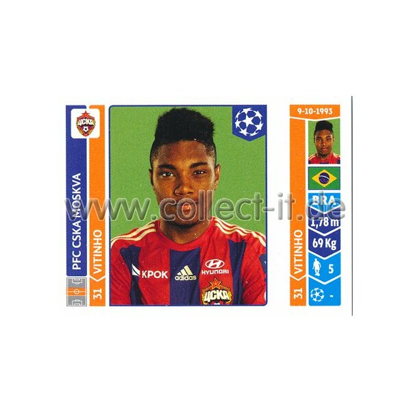 Sticker 398 - Vitinho - PFC CSKA Moskva