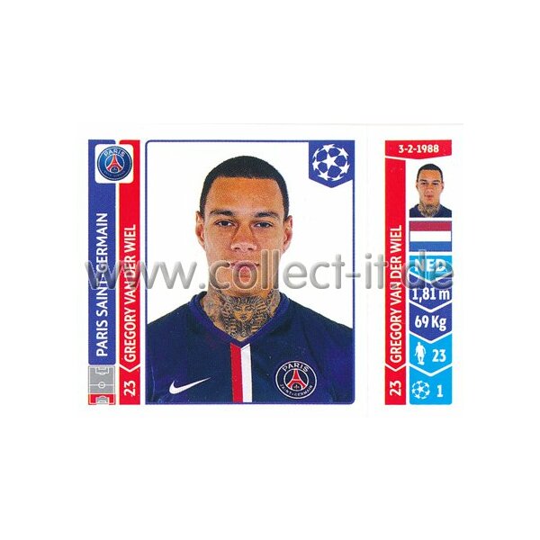 Sticker 436 - Gregory van der Wiel - Paris Saint-Germain FC