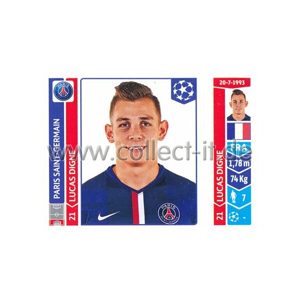 Sticker 439 - Lucas Digne - Paris Saint-Germain FC