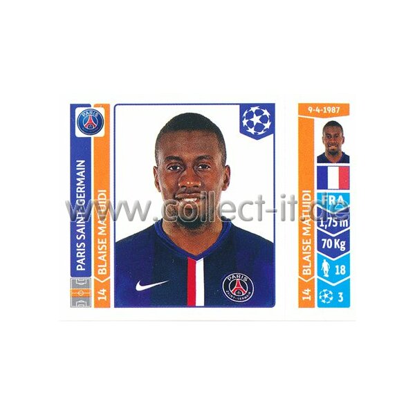 Sticker 442 - Blaise Matuidi - Paris Saint-Germain FC