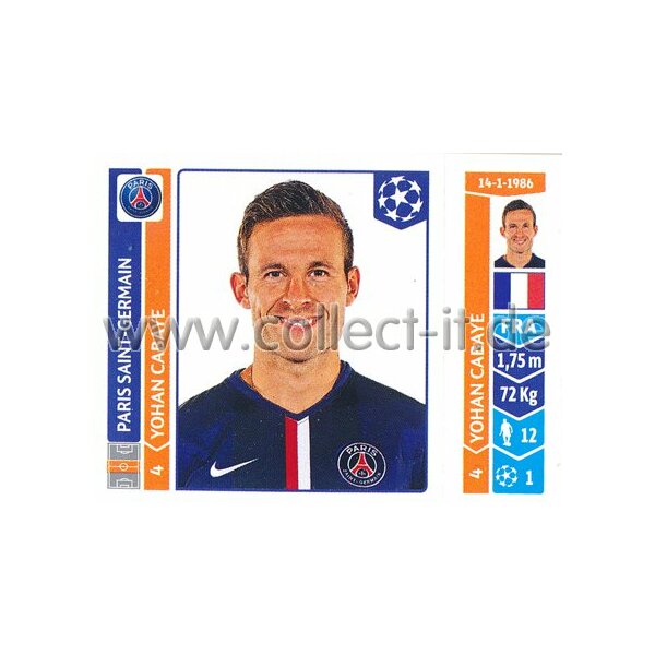 Sticker 450 - Yohan Cabaye - Paris Saint-Germain FC