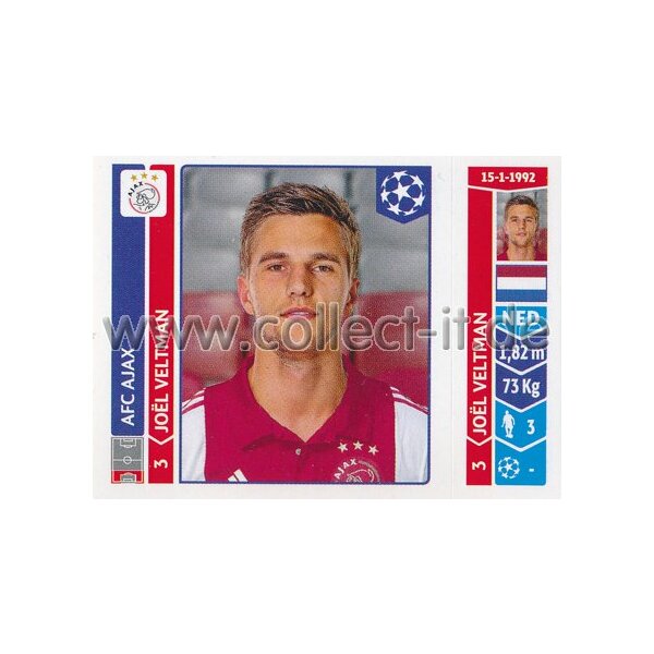 Sticker 455 - Joel Veltman - AFC Ajax