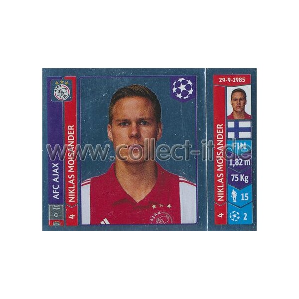 Sticker 456 - Niklas Moisander - AFC Ajax