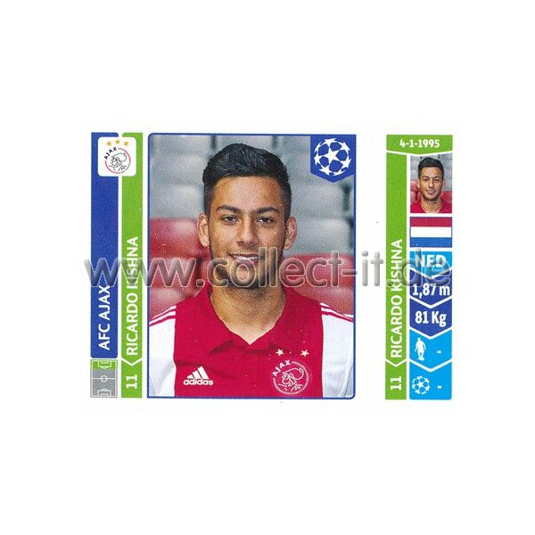 Sticker 468 - Ricardo Kishna - AFC Ajax