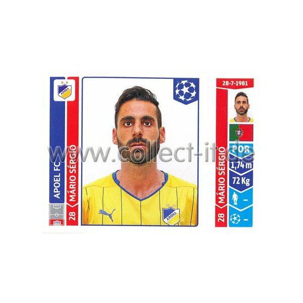 Sticker 472 - Mario Sergio - APOEL FC