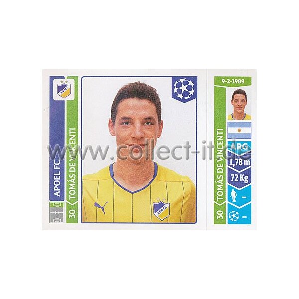 Sticker 479 - Tomas De Vincenti - APOEL FC