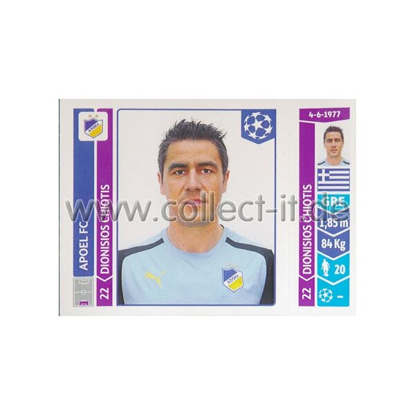 Sticker 482 - Dionisios Chiotis - APOEL FC