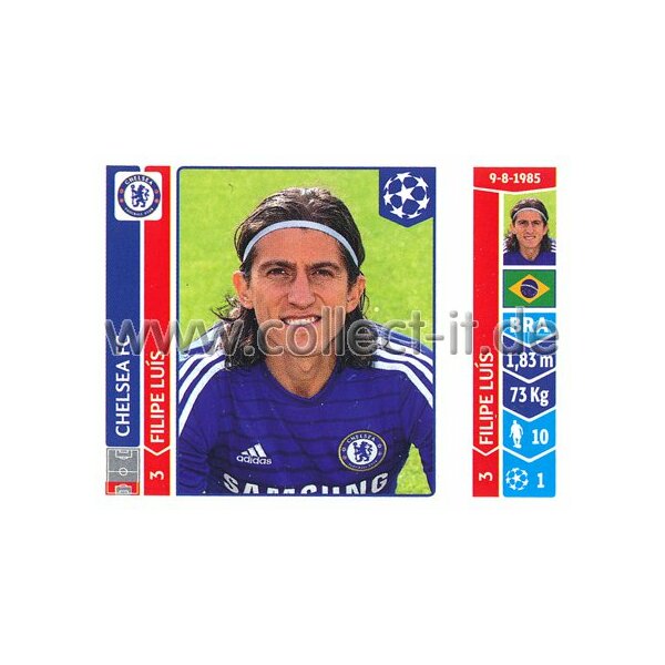 Sticker 501 - Filipe Luis - Chelsea FC