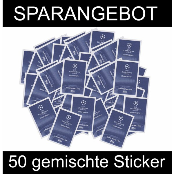 TOPPS - Champions League 2018/19 Sticker - 50 gemischte Sticker