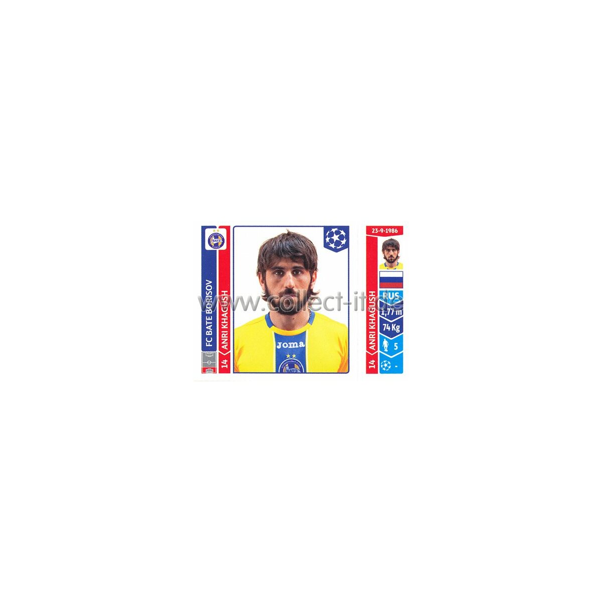 Sticker 616 Anri Khagush FC BATE Borisov, 2,99