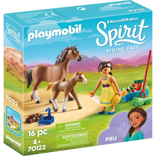 Playmobil DreamWorks Spirit II 70122 - Pru mit Pferd und Fohlen