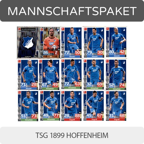 Topps Match Attax - 2018/19 - Mannschaftspaket - TSG 1899 Hoffenheim