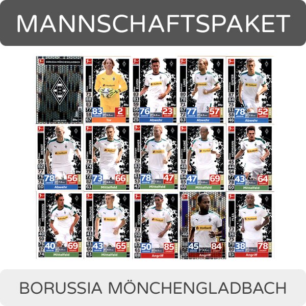 Topps Match Attax - 2018/19 - Mannschaftspaket - Borussia Mönchengladbach