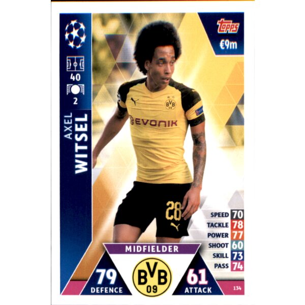 CL1819 - Karte 134 - Axel Witsel