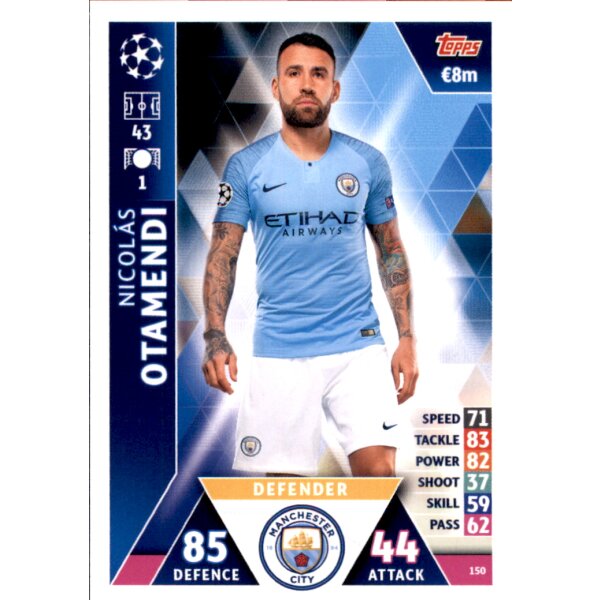 CL1819 - Karte 150 - Nicolas Otamendi