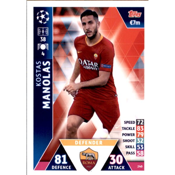 CL1819 - Karte 240 - Kostas Manolas