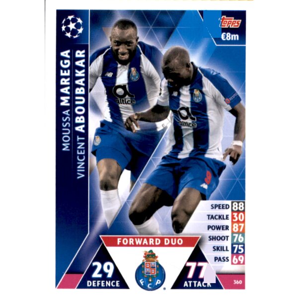 CL1819 - Karte 360 - Moussa Marega / Vincent Aboubakar - Forward Duo