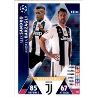 CL1819 - Karte 396 - Alex Sandro / Andrea Barzagli -...