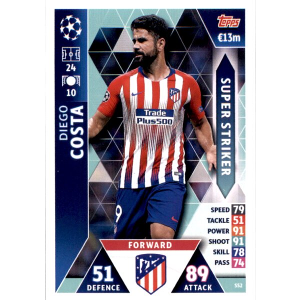 CL1819 - Karte SS2  - Diego Costa - Super Striker