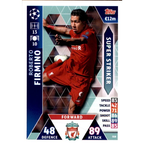 CL1819 - Karte SS8  - Roberto Firmino - Super Striker