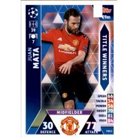 CL1819 - Karte TW13  - Juan Mata - Title Winner