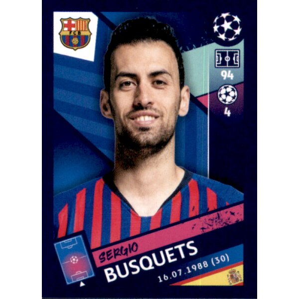 Sticker 15 - Sergio Busquets - FC Barcelona