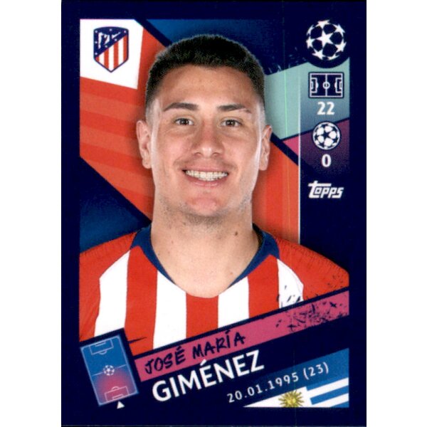 Sticker 30 - Jose Maria Gimenez - Atletico Madrid