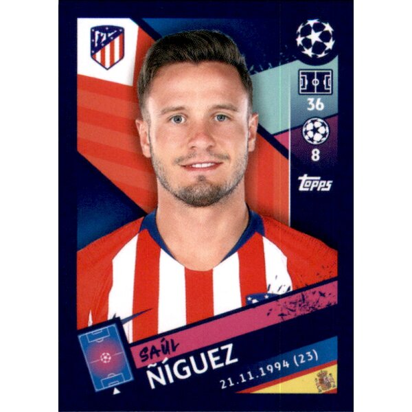 Sticker 34 - Saul Niguez - Atletico Madrid