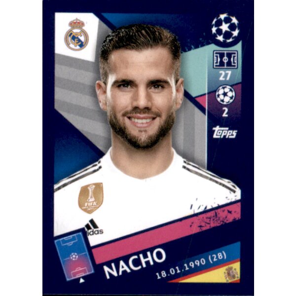 Sticker 48 - Nacho - Real Madrid