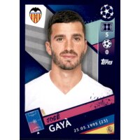 Sticker 66 - Jose Gaya - FC Valencia