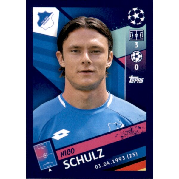 Sticker 127 - Nico Schulz - TSG 1899 Hoffenheim