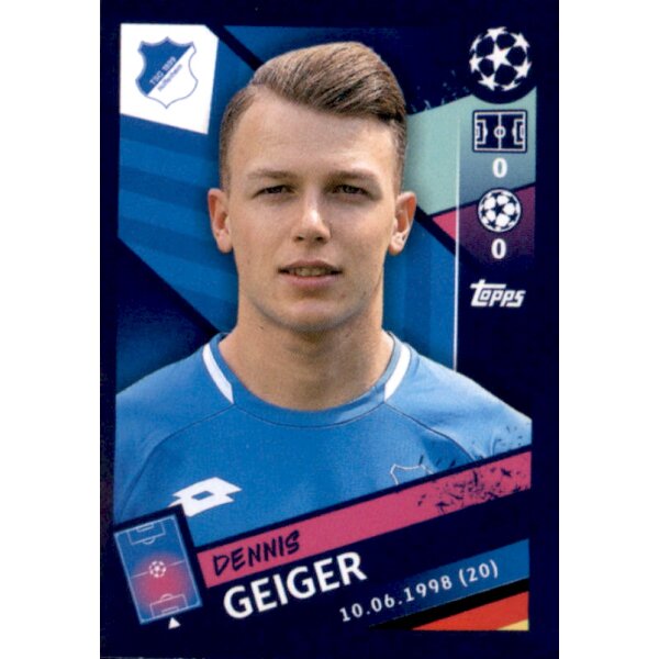 Sticker 128 - Dennis Geiger - TSG 1899 Hoffenheim