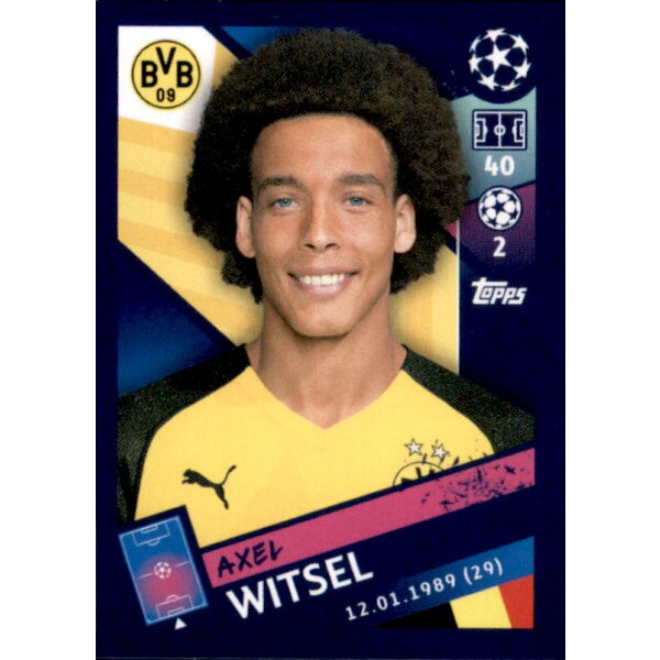 Sticker 147 - Axel Witsel - Borussia Dortmund