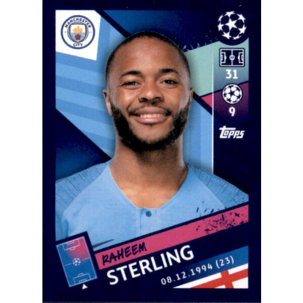 Sticker 171 - Raheem Sterling - Manchester City