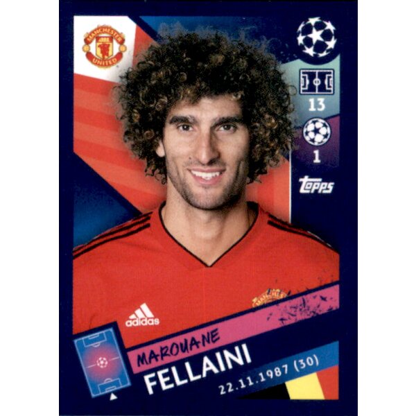 Sticker 184 - Marouane Fellaini - Manchester City