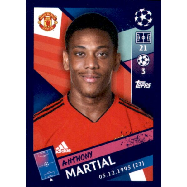 Sticker 189 - Anthony Martial - Manchester City