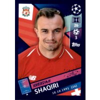 Sticker 222 - Xherdan Shaqiri - FC Liverpool