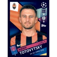 Sticker 432 - Andriy Totovytskyi - FC Shakhtar Donetsk