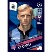 Sticker 449 - Saulo Decarli - Club Brugge