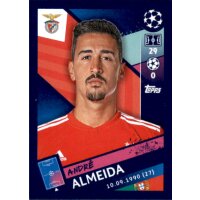 Sticker 501 - Andre Almeida - SL Benfica