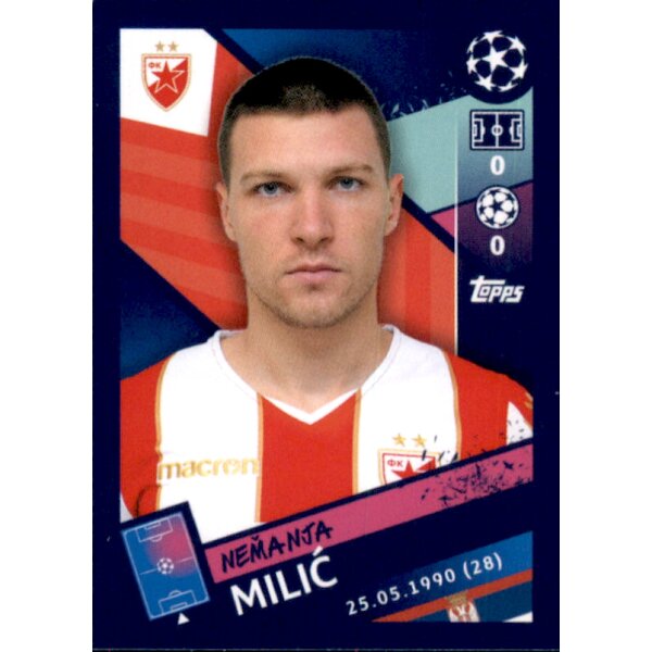 Sticker 572 - Nemanja Milic - FK Roter Stern