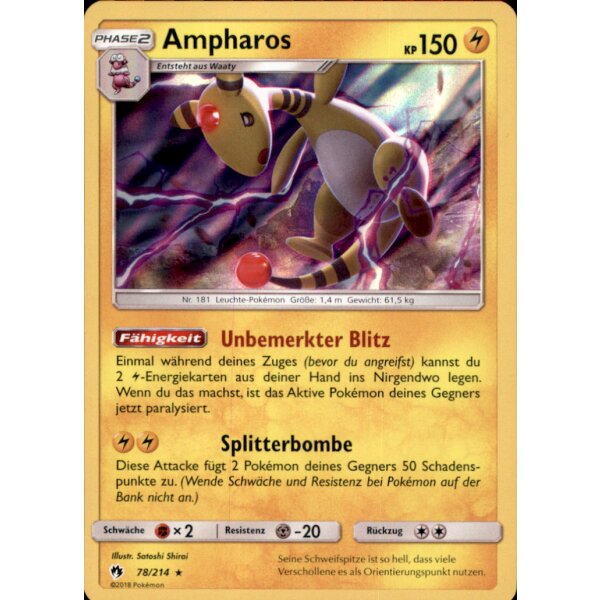 78/214 Ampharos - Echo des Donners - Deutsch