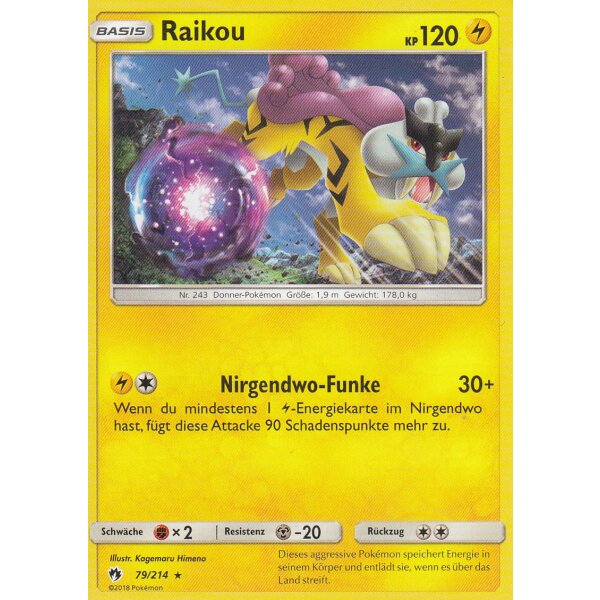 79/214 Raikou - Echo des Donners - Deutsch