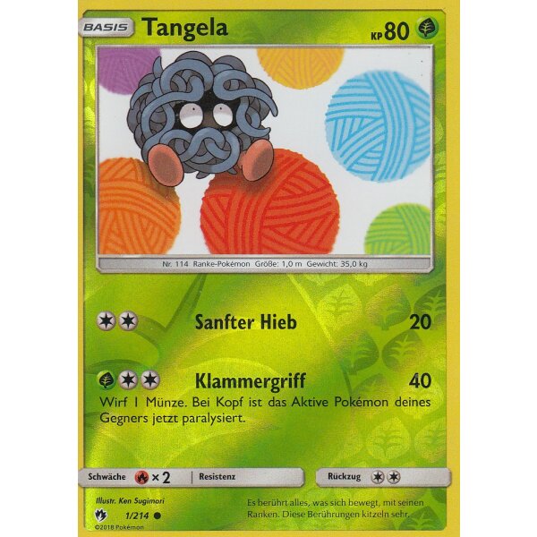 1/214 Tangela  - Reverse Holo - Deutsch