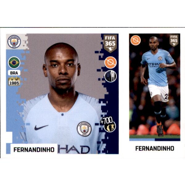 Sticker 56 a/b - Fernandinho - Manchester City