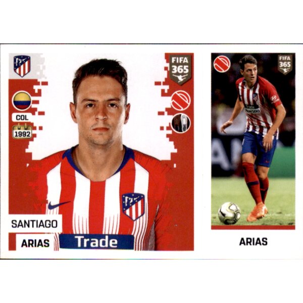 Sticker 69 a/b - Santiago Arias - Atlético de Madrid