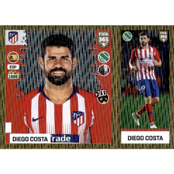 Sticker 79 a/b - Diego Costa - Atlético de Madrid