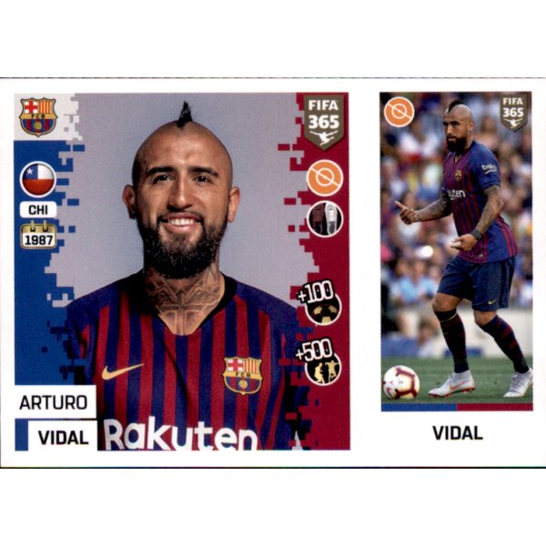 Sticker 88 a/b - Arturo Vidal - FC Barcelona