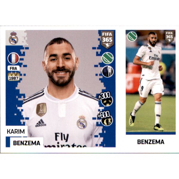 Sticker 111 a/b - Karim Benzema - Real Madrid CF